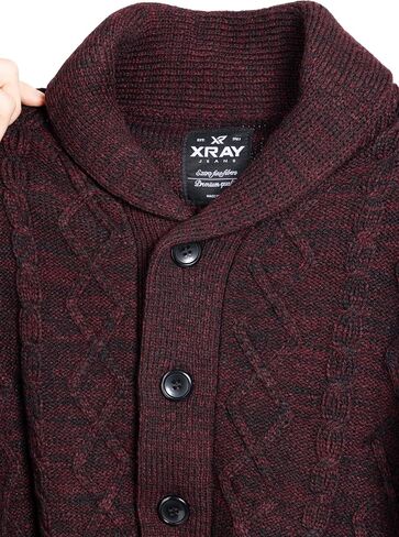 X RAY Boy's Cable Knit Cardigan (S - XL) in Saudi Arabia