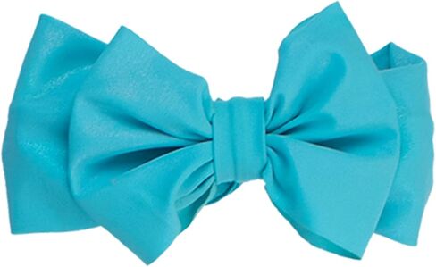 RuffleButts Girls UPF50+ Shimmer Swim Bow Headband in Saudi Arabia