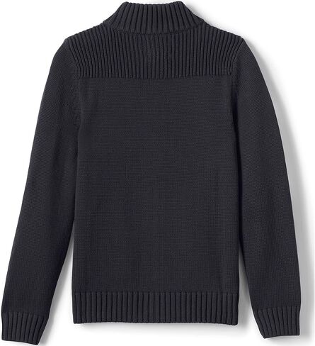 Lands' End School Uniform Boys Cotton Modal Zip Front Cardigan Sweater in Saudi Arabia