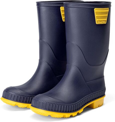 DREAM PAIRS Kids Rain Boots Easy-On Lightweight Non-Slip Outsole for Boys & Girls Outdoor Rainy Day Play in Saudi Arabia