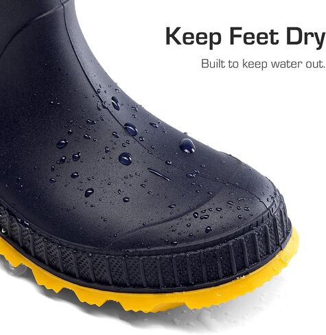 DREAM PAIRS Kids Rain Boots Easy-On Lightweight Non-Slip Outsole for Boys & Girls Outdoor Rainy Day Play in Saudi Arabia