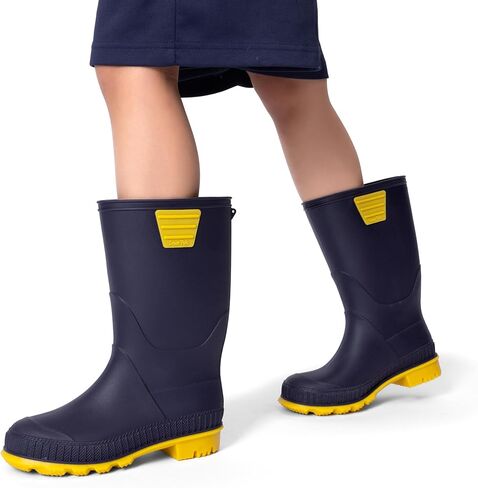 DREAM PAIRS Kids Rain Boots Easy-On Lightweight Non-Slip Outsole for Boys & Girls Outdoor Rainy Day Play in Saudi Arabia