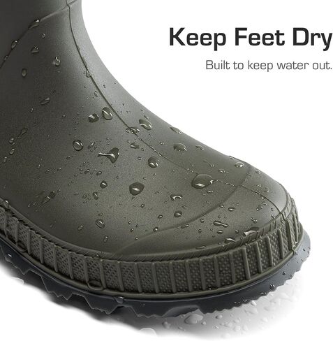DREAM PAIRS Kids Rain Boots Easy-On Lightweight Non-Slip Outsole for Boys & Girls Outdoor Rainy Day Play in Saudi Arabia