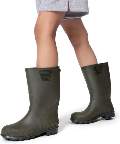 DREAM PAIRS Kids Rain Boots Easy-On Lightweight Non-Slip Outsole for Boys & Girls Outdoor Rainy Day Play in Saudi Arabia