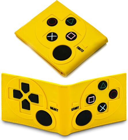 Game Controller Wallets For Kids, Man, Teen Bifold Wallet Multiple Card Slots and Coin Pocket Gamepad Silicone And PU Leather Surface Video Game Kids Wallet in Green in Saudi Arabia