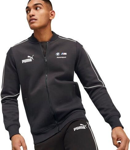 PUMA Men's Standard BMW M Motorsport T7 Full-Zip Jacket, Black-m Color, Medium in Saudi Arabia