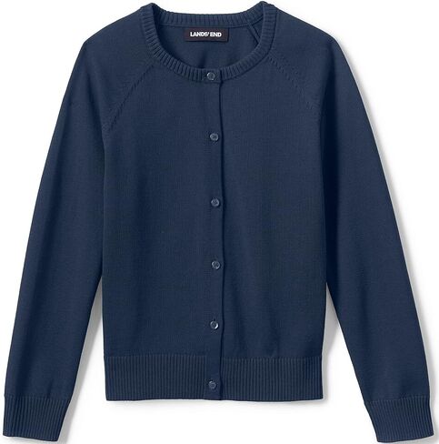Lands' End School Uniform Girls Cotton Modal Cardigan Sweater in Saudi Arabia