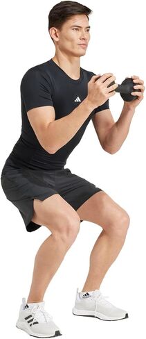 adidas Men's Techfit Compression Training T-Shirt, Black in Saudi Arabia