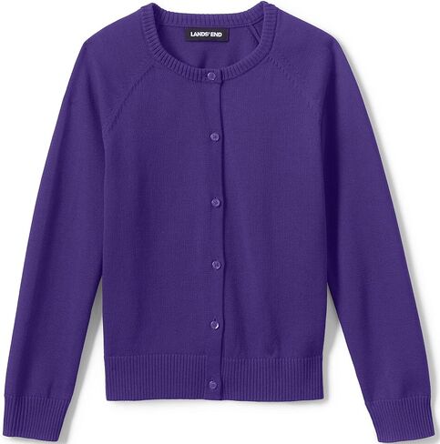 Lands' End School Uniform Girls Cotton Modal Cardigan Sweater in Saudi Arabia