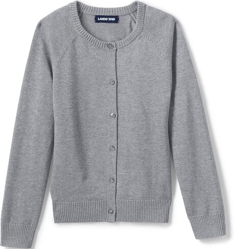 Lands' End School Uniform Girls Cotton Modal Cardigan Sweater in Saudi Arabia
