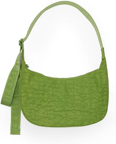 BAGGU Medium Nylon Crescent Bag - Green Juice in Saudi Arabia