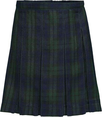 LANDS 'END SCHOOL ASSION GIRLS PLAID BLAID BOX SKIRT TOP of the Knee in Saudi Arabia