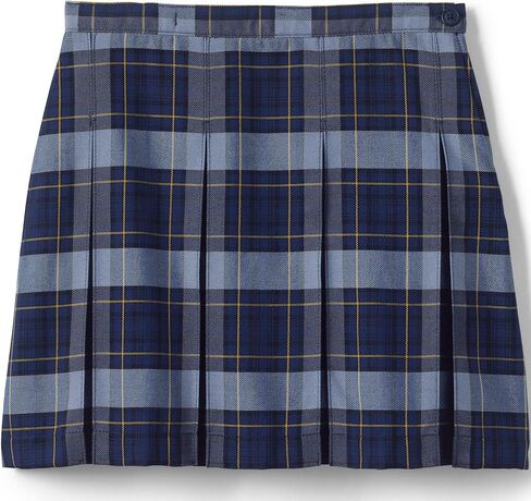 LANDS 'END SCHOOL ASSION GIRLS PLAID BLAID BOX SKIRT TOP of the Knee in Saudi Arabia