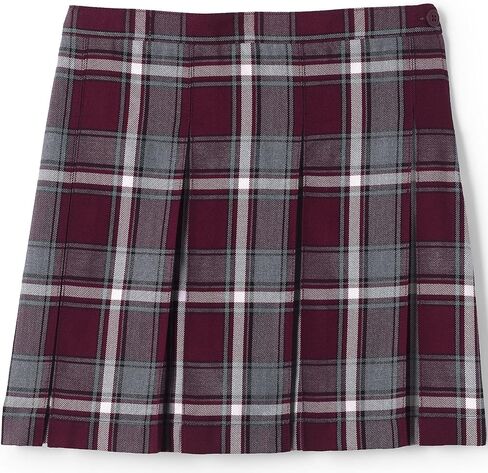 LANDS 'END SCHOOL ASSION GIRLS PLAID BLAID BOX SKIRT TOP of the Knee in Saudi Arabia