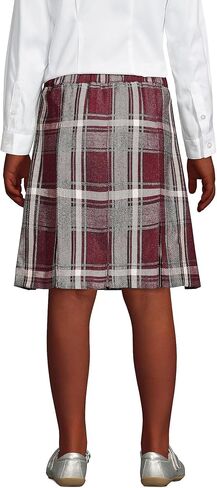 LANDS 'END SCHOOL ASSION GIRLS PLAID BLAID BOX SKIRT TOP of the Knee in Saudi Arabia