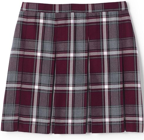 LANDS 'END SCHOOL ASSION GIRLS PLAID BLAID BOX SKIRT TOP of the Knee in Saudi Arabia