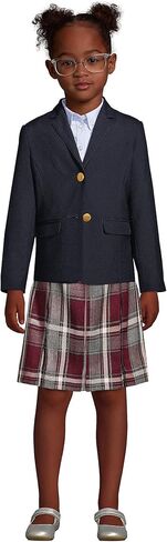 LANDS 'END SCHOOL ASSION GIRLS PLAID BLAID BOX SKIRT TOP of the Knee in Saudi Arabia