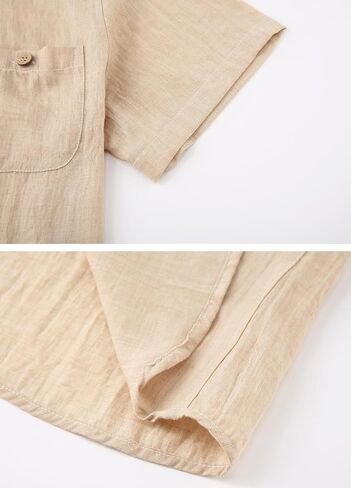 Boys Chambray Button Down Shirt Short Sleeve Summer Casual Cotton Woven Kids Fashion Clothes with Pocket in Saudi Arabia