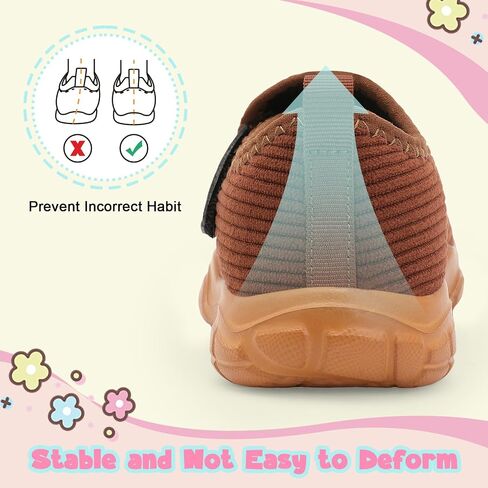 أحذية صغار من L-Run Toddler Barefoot Boys 'Girls Corduroy Sneakers للأحذية المدرسية المغلقة الداخلية والخارجية للأطفال in Kuwait