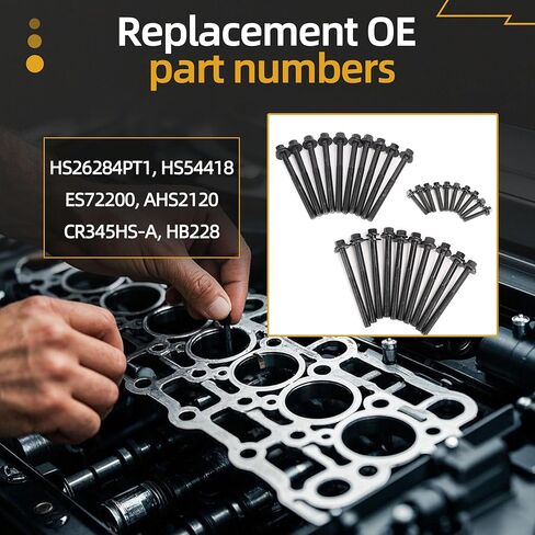 مجموعة حشية الرأس MLS مع مسامير، HS26284PT-1 ES72200، لسيارة دودج تشارجر دورانجو ماغنوم رام 1500/2500/3500، لسيارة جيب كوماندر جراند شيروكي، لسيارة كرايسلر 300 أسبن، 2003-2008، 5.7L V8 OHV Vin Code: D 2 in Kuwait