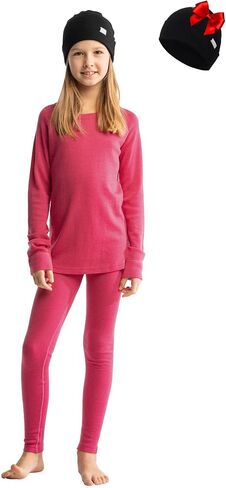 مجموعة أطفال Merino Wool Base Kids - ملابس داخلية للجنسين للجنسين للجنسين. in Saudi Arabia