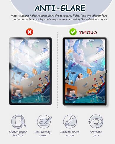 مجموعة واحدة من واقي شاشة الخصوصية المغناطيسي من TiMOVO لجهاز iPad Air 13 بوصة M2 2024 (A2898 A2899 A2900)، زجاج مقسى مضاد للتجسس، قابل للإزالة، صلابة 9H، غير لامع in Saudi Arabia