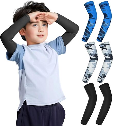 3 أزواج من الأكمام ذراع الذراع ، وأشعة الشمس فوق أشعة الشمس ، أكمام ذراع الكرة الطائرة in Kuwait