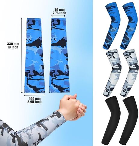 3 أزواج من الأكمام ذراع الذراع ، وأشعة الشمس فوق أشعة الشمس ، أكمام ذراع الكرة الطائرة in Kuwait