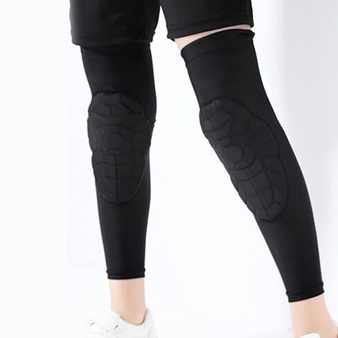CHICIRIS Kids Anti Slip Leg Sleeves with Protective Knee Pads, Breathable, High Impact Activities, for Various sport, Basketball, Volleyball, Skating (YL in Saudi Arabia