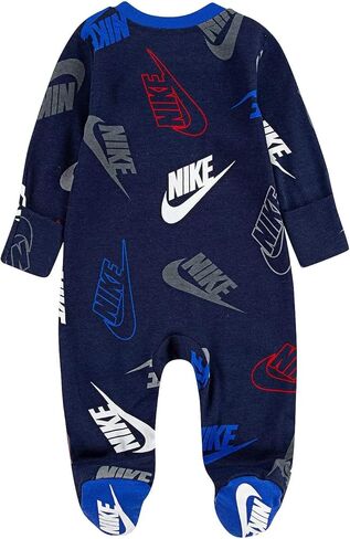 Nike Baby Boys' Footed Coveralls - Blue, 9 Months in Saudi Arabia