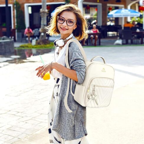 MATEIN Mini Backpack for Women, Waterproof Stylish Daypack Purse Shoulder Bag with USB Charging Port, Lightweight Small Casual Daily Travel Backpack, Lady Girls Gifts for Work School, 2pcs Sets, Black in Saudi Arabia