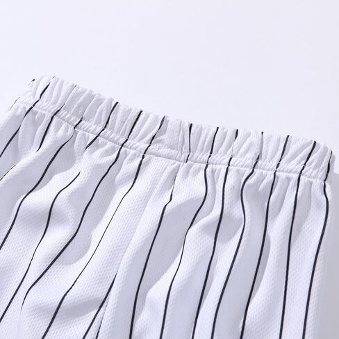 Kids Baseball Jersey Birthday Boy Shirt and Striped Pants 2 Piece Birthday Outfit Summer Clothes 1-6 Years Old in Saudi Arabia