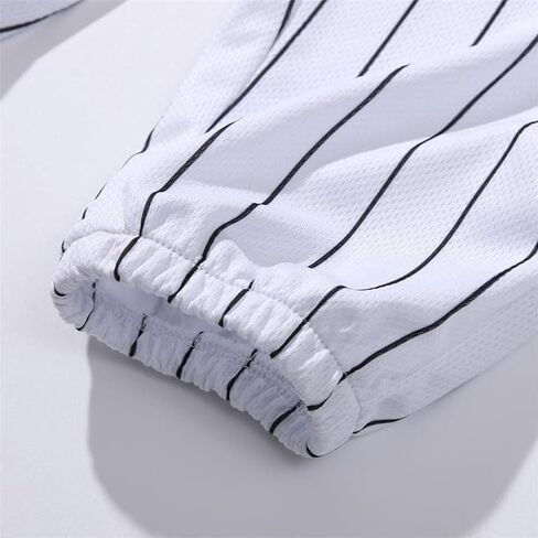 Kids Baseball Jersey Birthday Boy Shirt and Striped Pants 2 Piece Birthday Outfit Summer Clothes 1-6 Years Old in Saudi Arabia