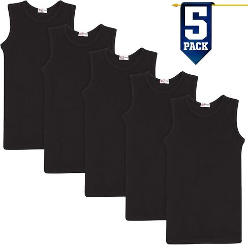 Girls Ribbed Vest Top 100% Cotton Stylish Top Summer Comfortable Fashion Tank Tops T-Shirts Age 2-13 Years in Saudi Arabia