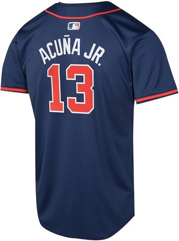 Ronald Acuna Jr. Atlanta Braves MLB Kids 4-7 Navy Alternate Player Jersey in Saudi Arabia