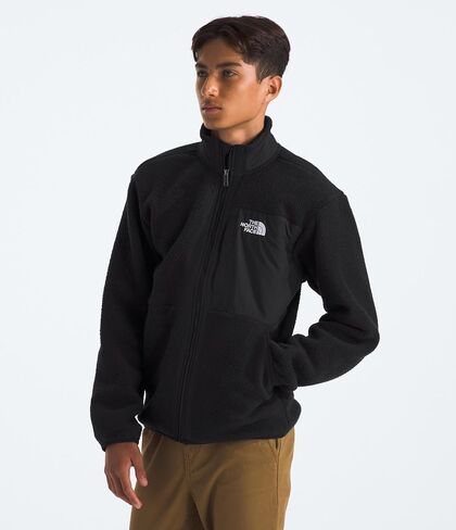 THE NORTH FACE Boys' Yumiori Full Jacket | Lightweight Fleece Coat, Embroidered Logo & Secure Zip Chest Pocket in Saudi Arabia