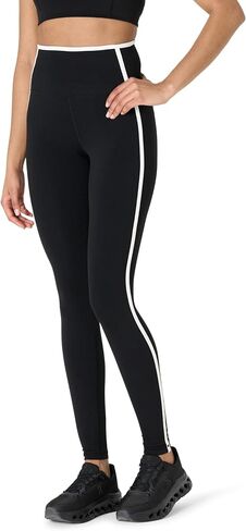 Amazon Essentials Formflex Formflex Buttery ناعمة عالية الخصر 27.5 "inseam طوابق اليوغا الطول الكامل مع تقليم التباين in Kuwait