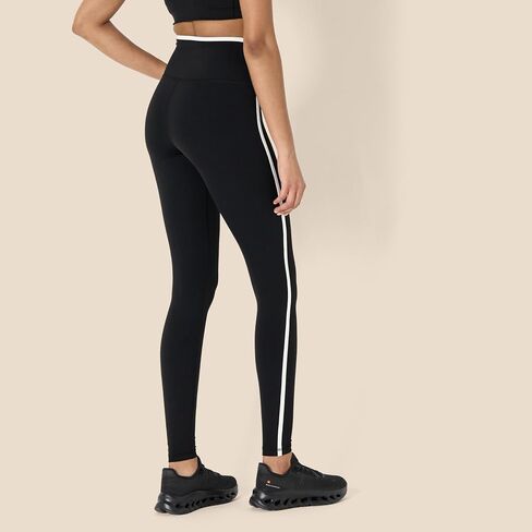 Amazon Essentials Formflex Formflex Buttery ناعمة عالية الخصر 27.5 "inseam طوابق اليوغا الطول الكامل مع تقليم التباين in Kuwait