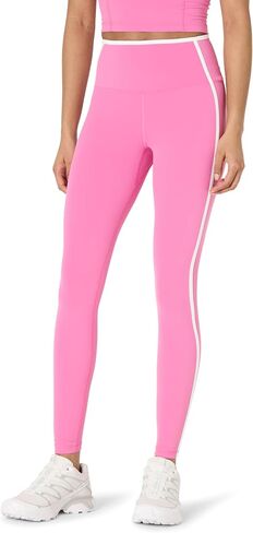 Amazon Essentials Formflex Formflex Buttery ناعمة عالية الخصر 27.5 "inseam طوابق اليوغا الطول الكامل مع تقليم التباين in Kuwait