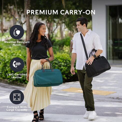 Nomad Lane Carry-on Luggage Duffel Bag ، حقيبة متينة وخفيفة الوزن. حقيبة بنتو ، حقيبة سفر شخصية للبند الشخصي للرجال والنساء ، الصنوبر الأخضر in Kuwait