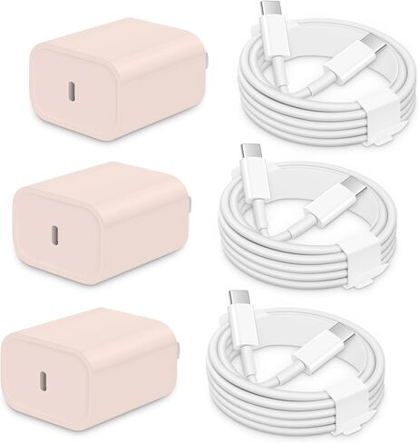 3 Pack for i Phone 15 Charger Fast Charging, 20W 6FT USB C i Phone 15 Charger Cable compatible with Phone 15/15 Plus/15 Pro/15 Pro Max,Pad Pro 12.9"/11",iPad Air 5th/4th 10.9"-Blue in Saudi Arabia