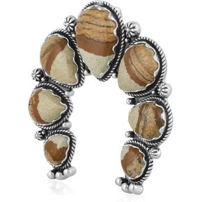 American West Jewelry Sterling Gemstone Large Naja Pendant Enhancer in Saudi Arabia