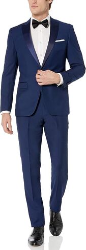 Adam Baker Men's 2-Piece Slim Fit Peak Lapel Formal Tuxedo Suit Set in Saudi Arabia