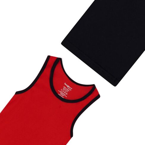 Buyless Fashion Boys Scoop Neck Tagless Undershirts Soft Cotton Tank Top (12 Pack) in Saudi Arabia