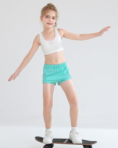 Angel season Girls Board Shorts UPF 50+ Quick Dry Swimsuit Shorts Kids Breathable Bathing Suit Shorts Size 7-14 in Saudi Arabia