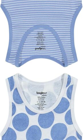 Buyless Fashion Boys Scoop Neck Tagless Undershirts Soft Cotton Tank Top (12 Pack) in Saudi Arabia