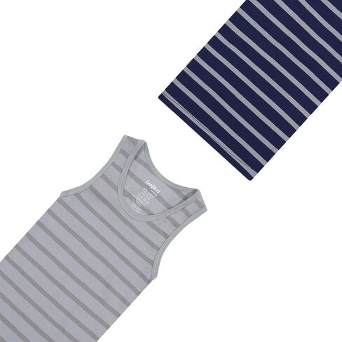 Buyless Fashion Boys Scoop Neck Tagless Undershirts Soft Cotton Tank Top (12 Pack) in Saudi Arabia