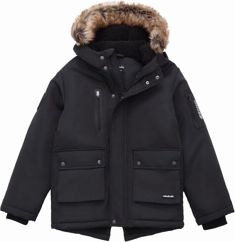 Rokka&Rolla Boys' Warm Parka Jacket Sherpa Fleece Lined Winter Snow Coat in Saudi Arabia