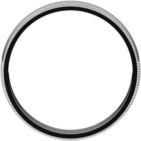 Milgrain Domed Wedding Band Beleved Edge Solid 925 Sterling Silver Real 10k 14k 18k 18k Rose Rose White Gold أو Platinum Ring Light Classic Classic STEPT 2MM 4MM 6MM 8MM in Kuwait