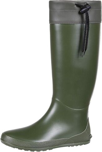 Asgard Packable Tall Rain Boots for Women Waterproof Rubber Garden Boots Ultra Lightweight Flat Mud Boots- NOT FOR WIDE CALF in Kuwait
